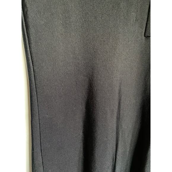 St. John Womens Dress Size XS Knit Shirt Collar Midi Black Pocket Slip Collared - Picture 10 of 10